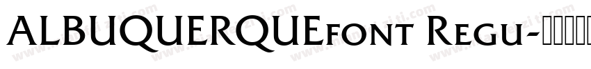 ALBUQUERQUEfont Regu字体转换